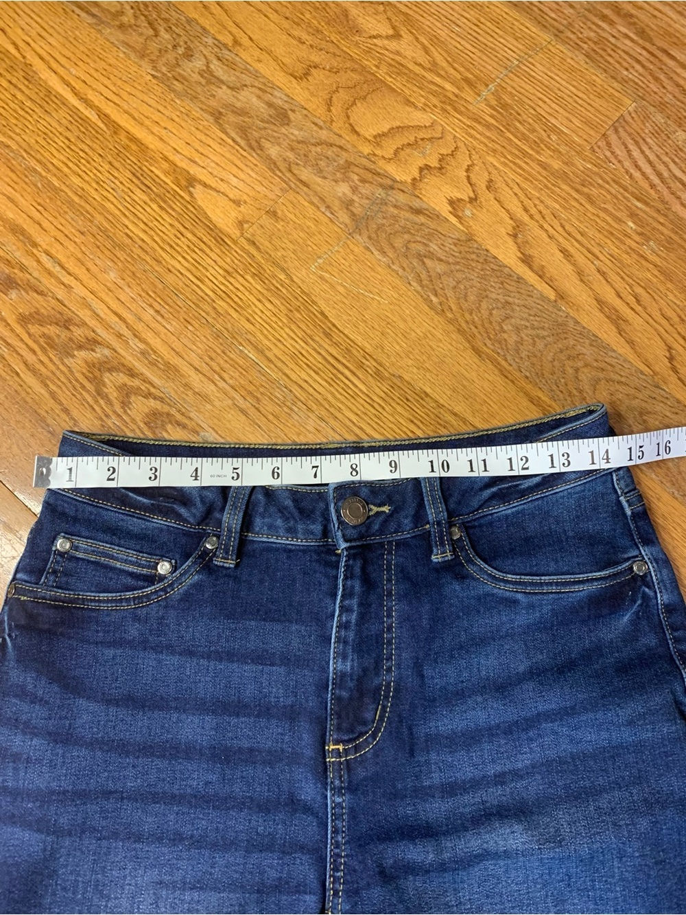 mySTYLE Dark Wash Denim Capris / Crop Jeans - Size 6 - Picture 7 of 8